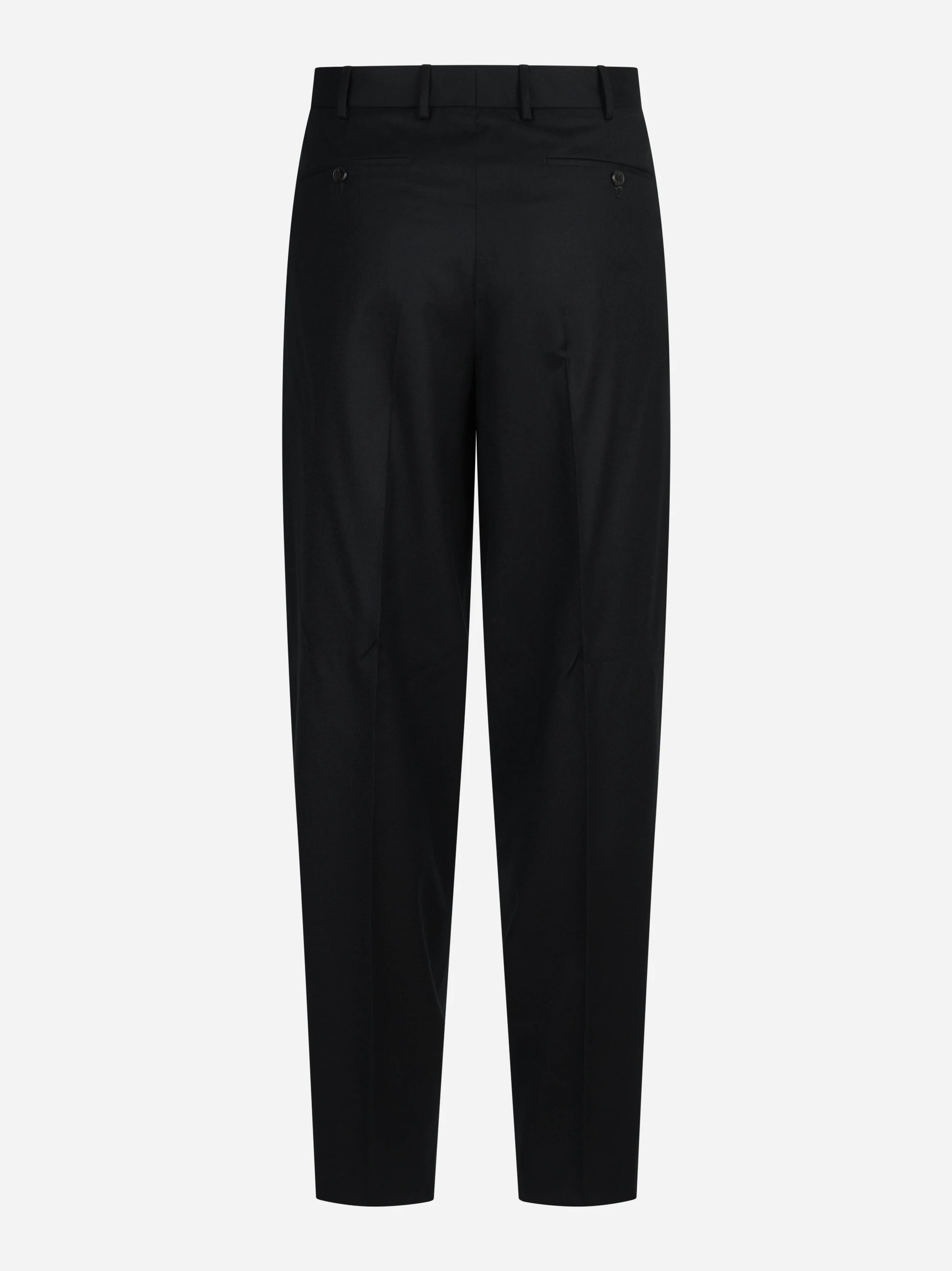 Pantalone doppia pince Wide nero - vista posteriore