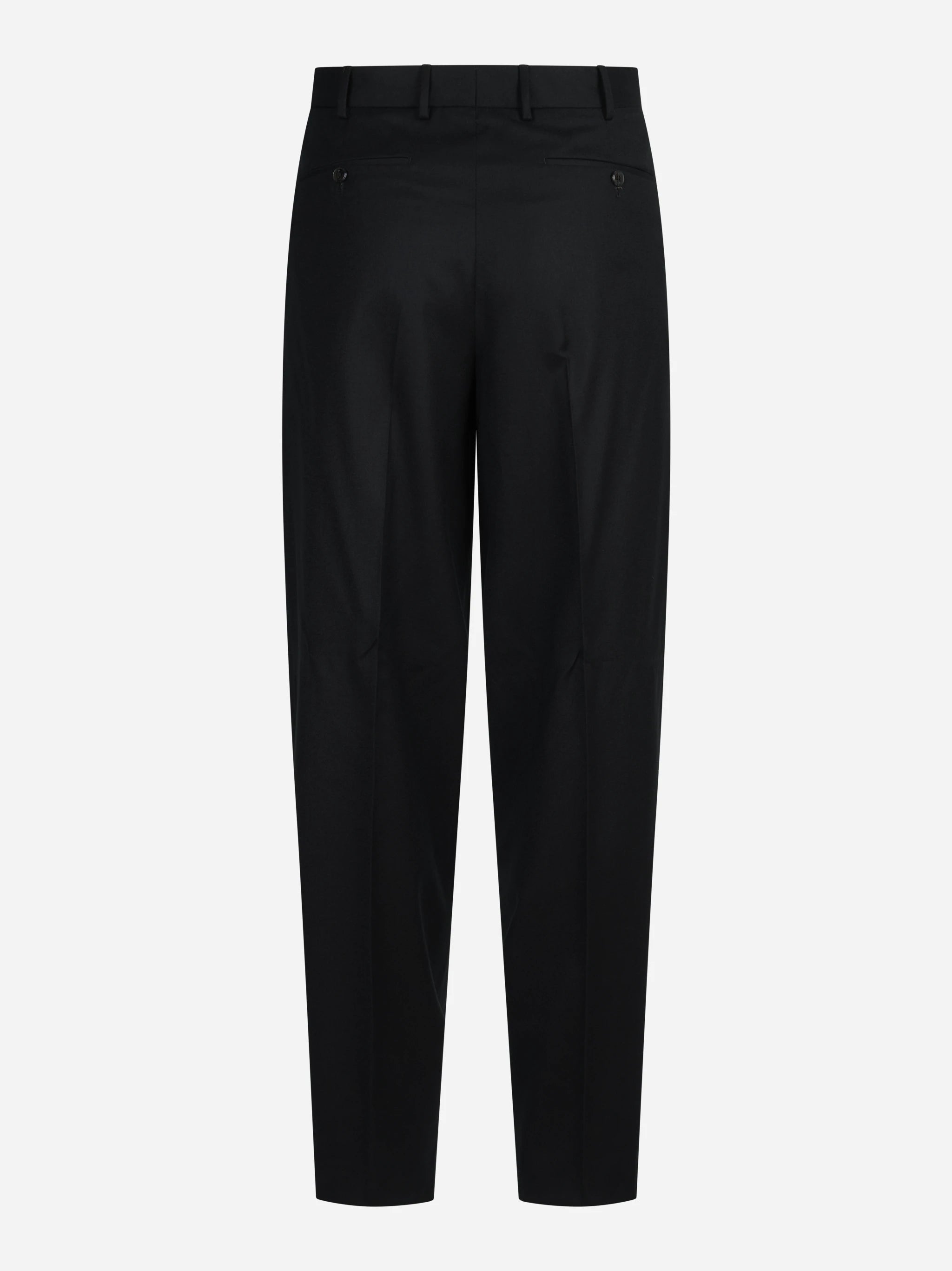 Pantalone doppia pince Wide nero - vista posteriore