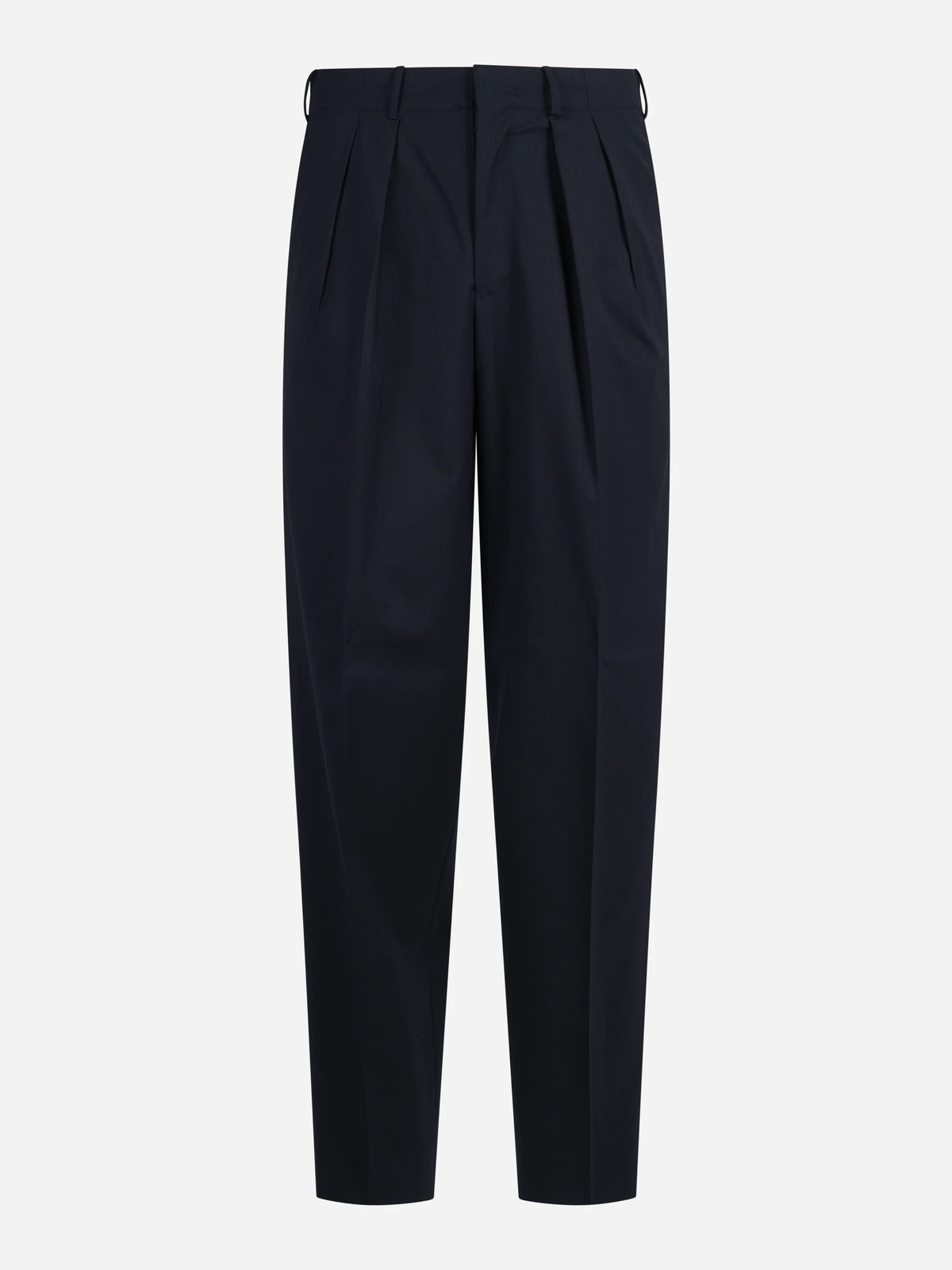 Pantalone bi-stretch Wide blu - vista frontale