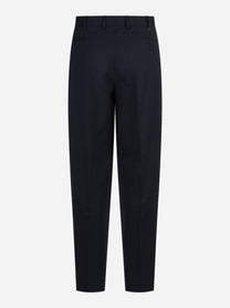 Pantalone bi-stretch Wide blu - vista posteriore