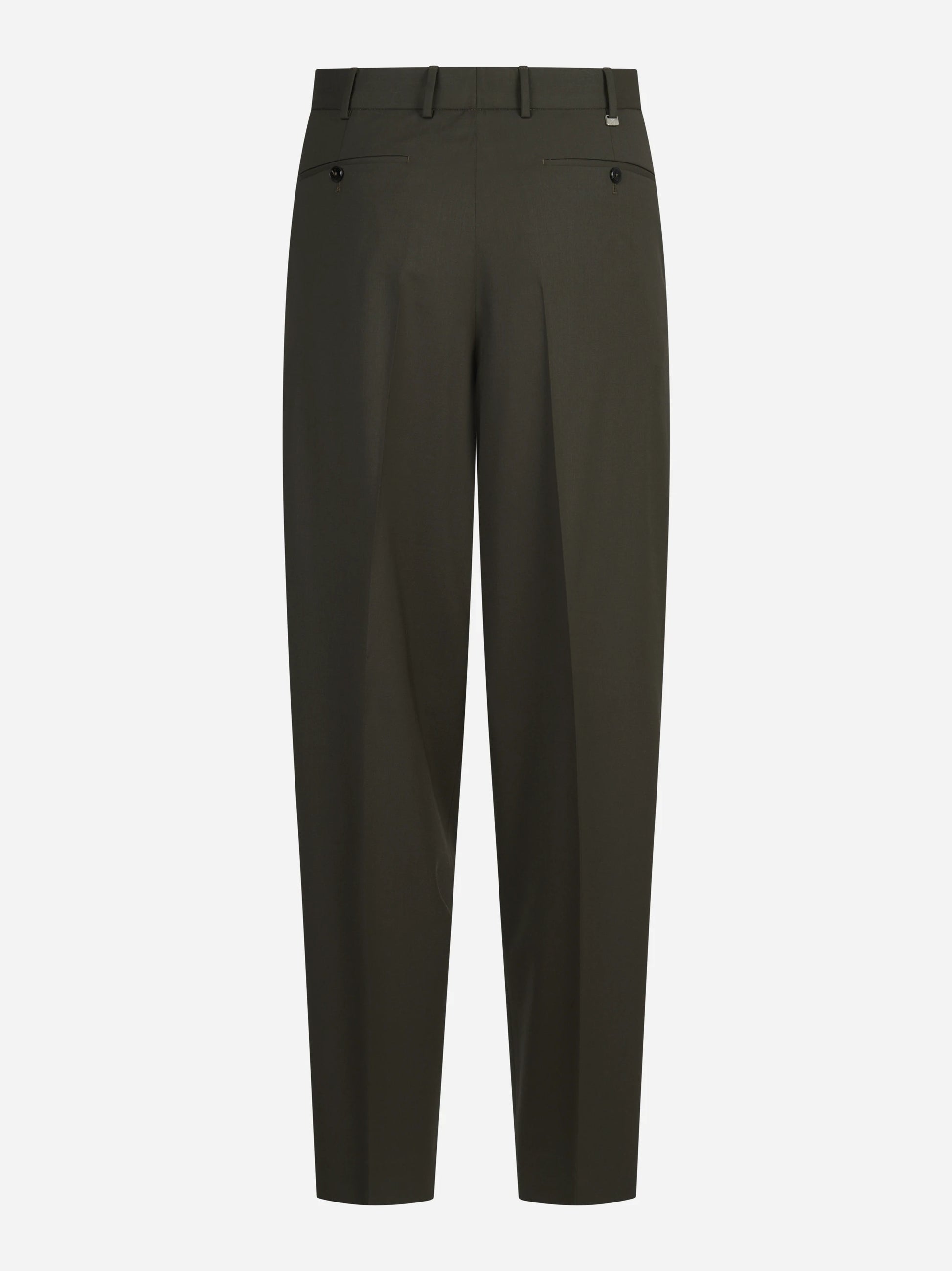 Pantalone bi-stretch Wide verde - vista posteriore