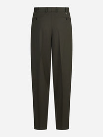 Pantalone bi-stretch Wide verde - vista posteriore
