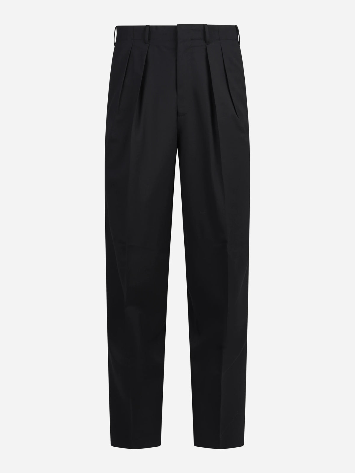 Pantalone bi-stretch Wide nero - vista frontale