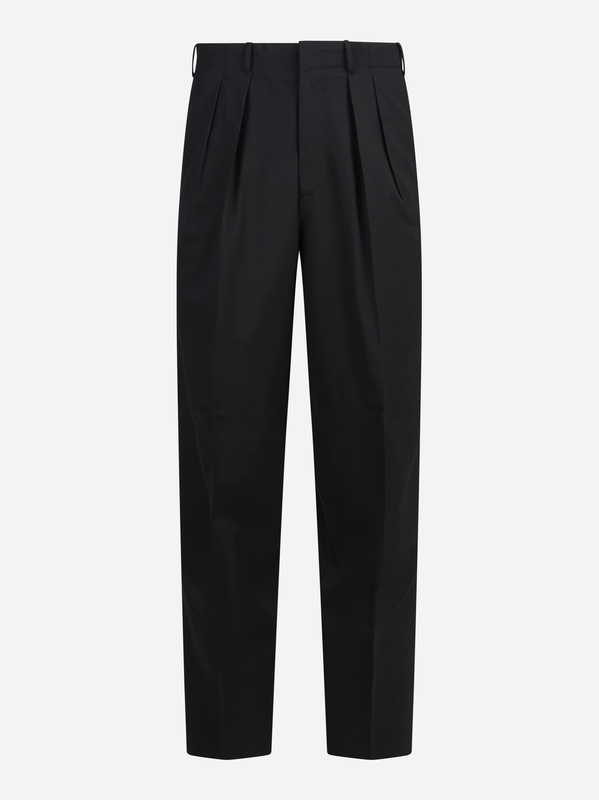Pantalone bi-stretch Wide nero - vista frontale
