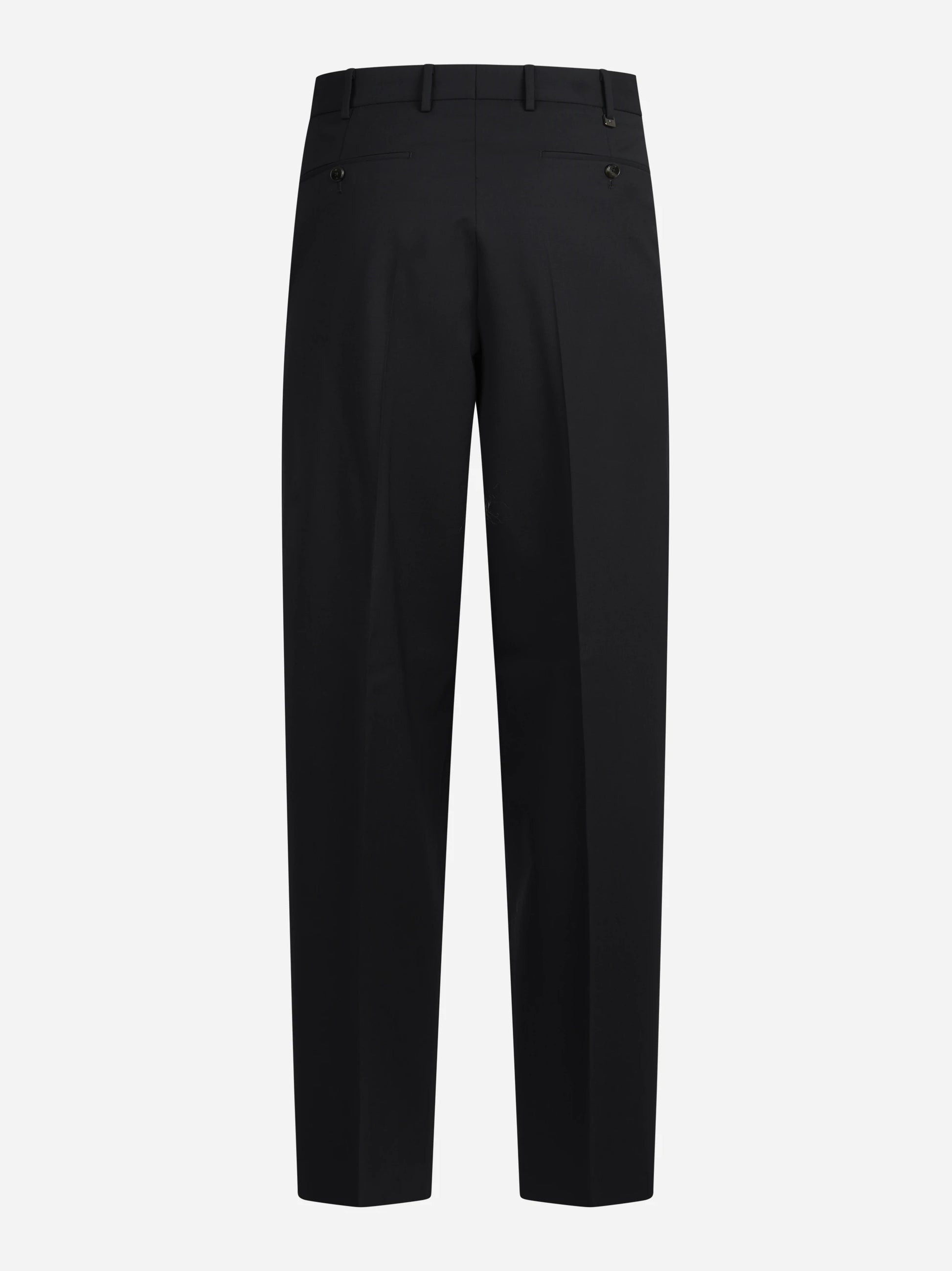 Pantalone bi-stretch Wide nero - vista posteriore