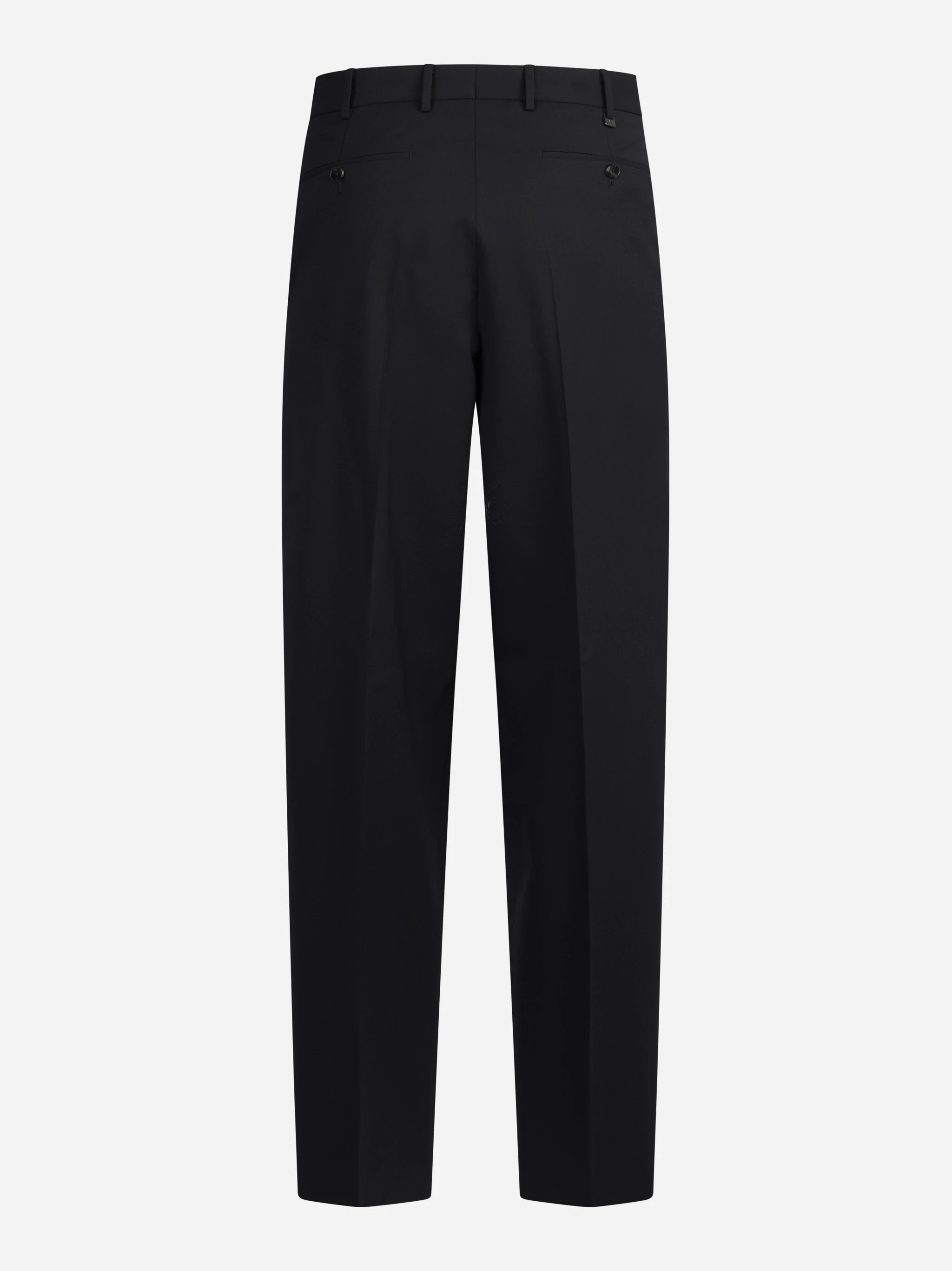 Pantalone bi-stretch Wide nero - vista posteriore