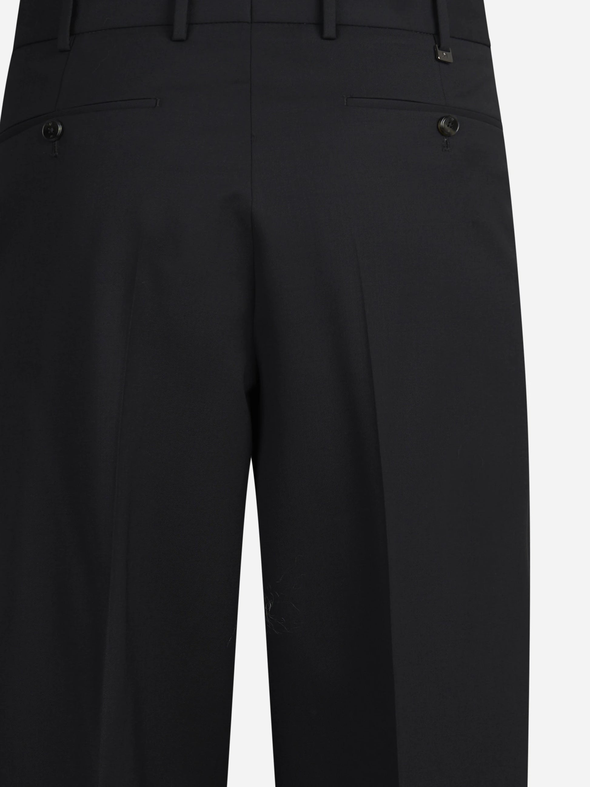 Pantalone bi-stretch Wide nero - dettaglio del retro