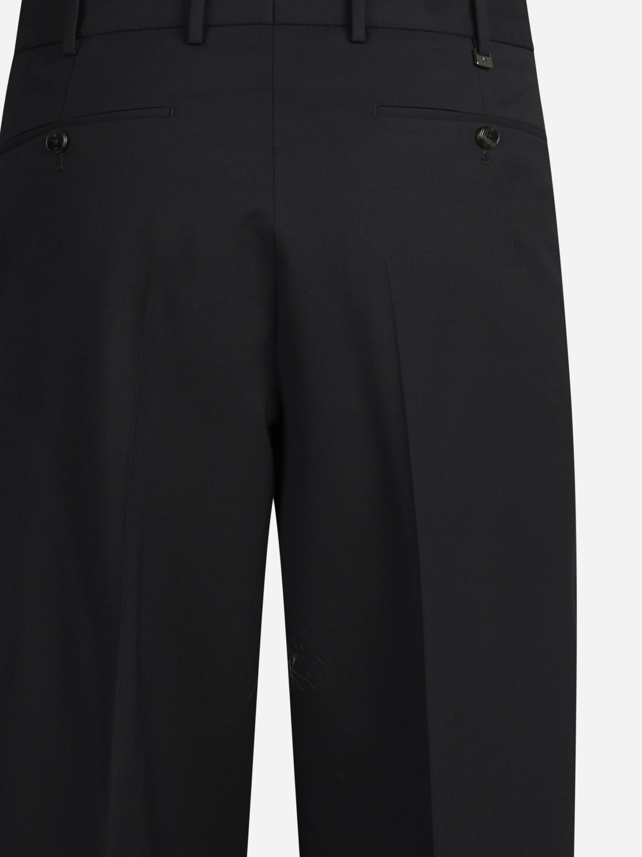 Pantalone bi-stretch Wide nero - dettaglio del retro