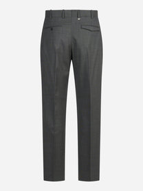 Pantalone lana Micheal grigio - vista posteriore