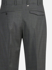 Pantalone lana Micheal grigio - vista laterale e dettagli
