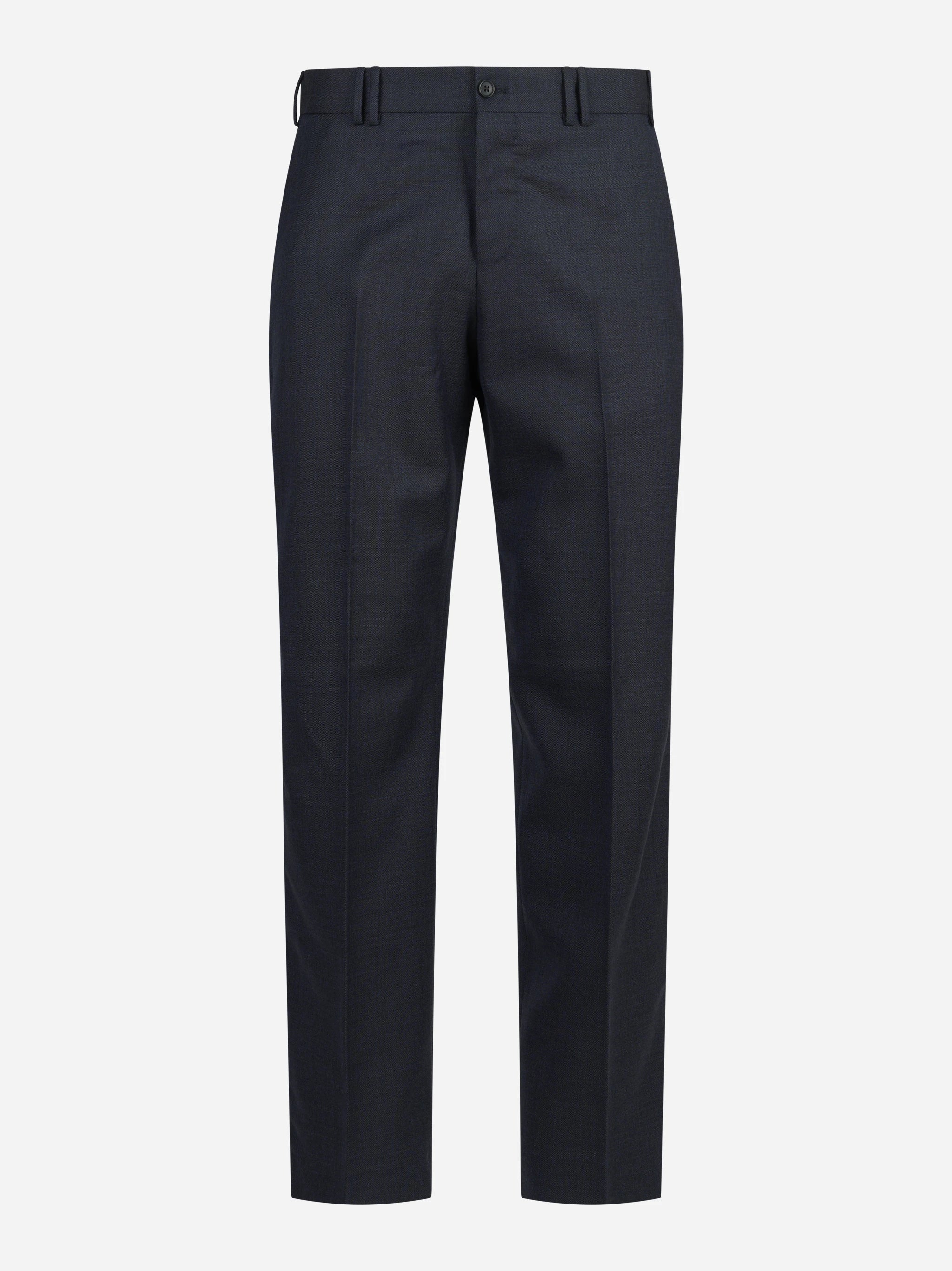 Pantalone lana Micheal blu - vista frontale