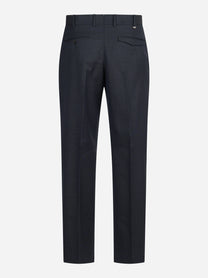 Pantalone lana Micheal blu - vista posteriore