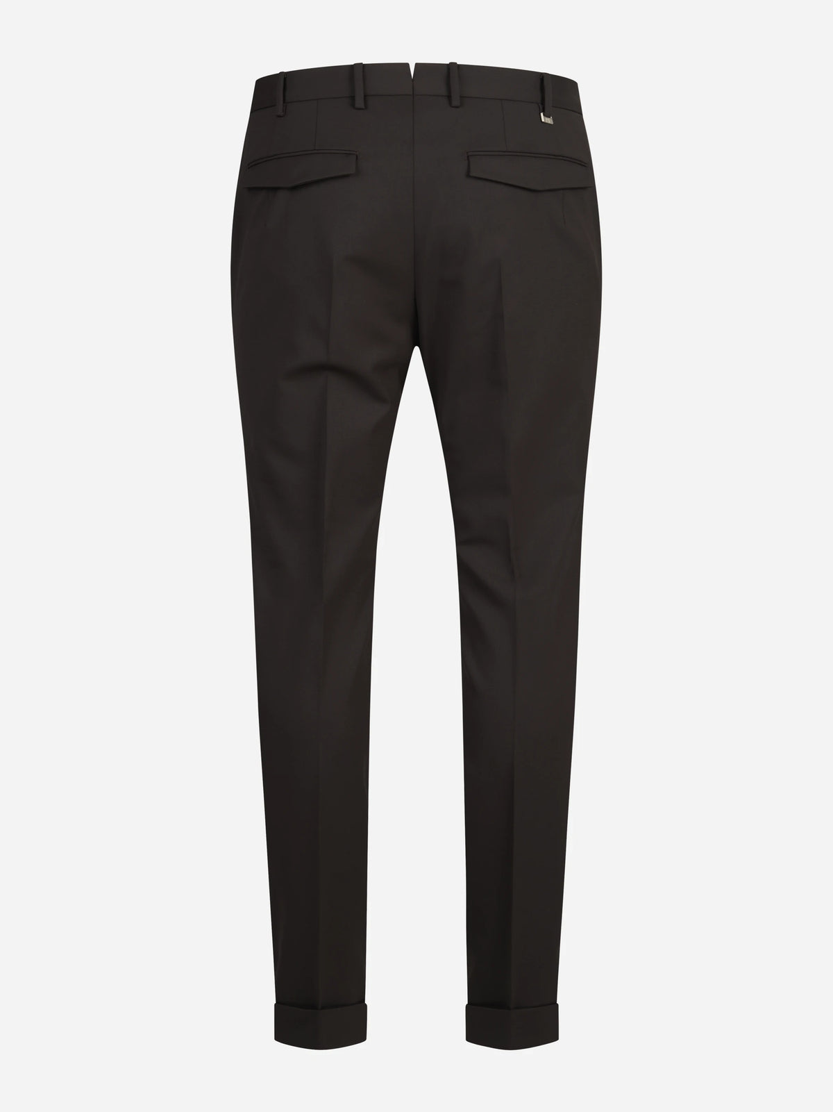 Pantaloni Master in lana bi-stretch testa di moro - vista posteriore