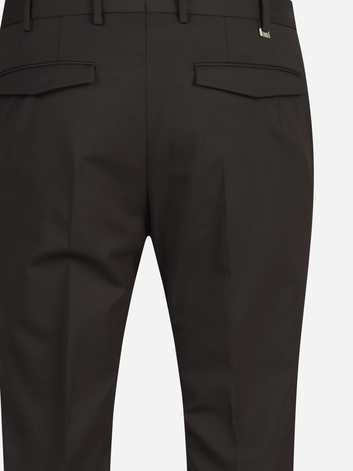 Pantaloni Master in lana bi-stretch testa di moro - dettaglio del prodotto