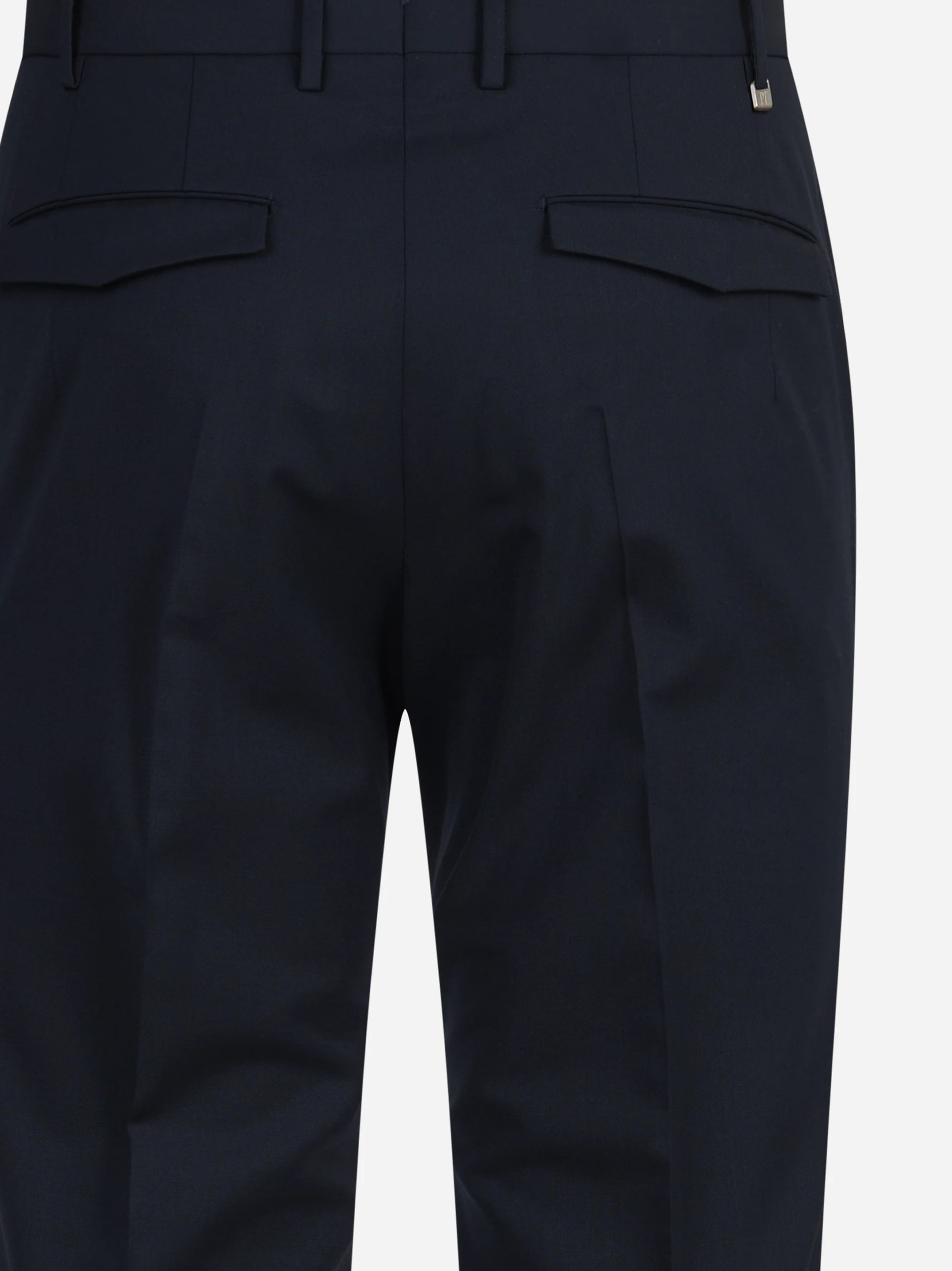 Pantalone bi-stretch Master blu - vista laterale e dettagli