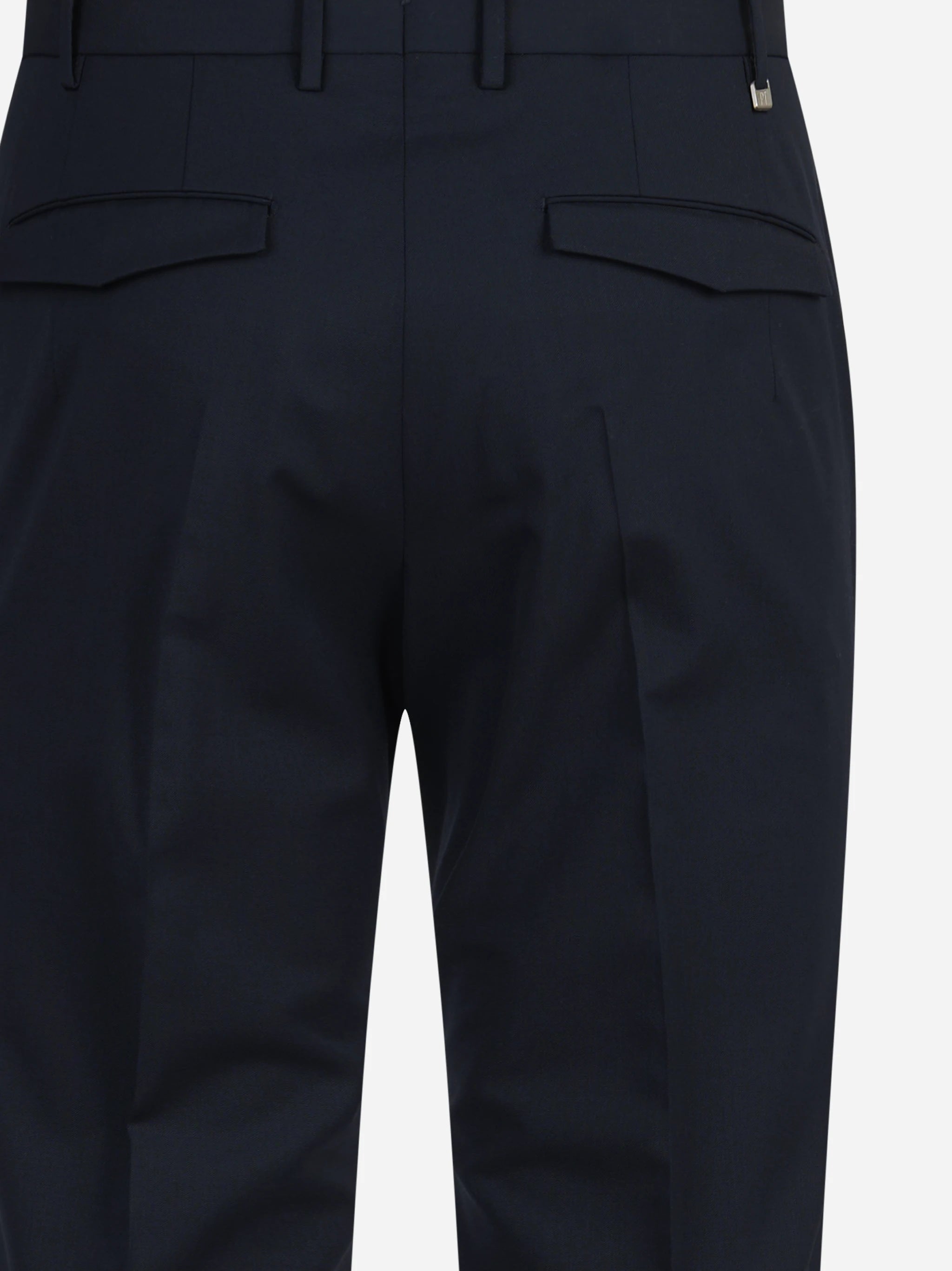 Pantalone bi-stretch Master blu - vista laterale e dettagli