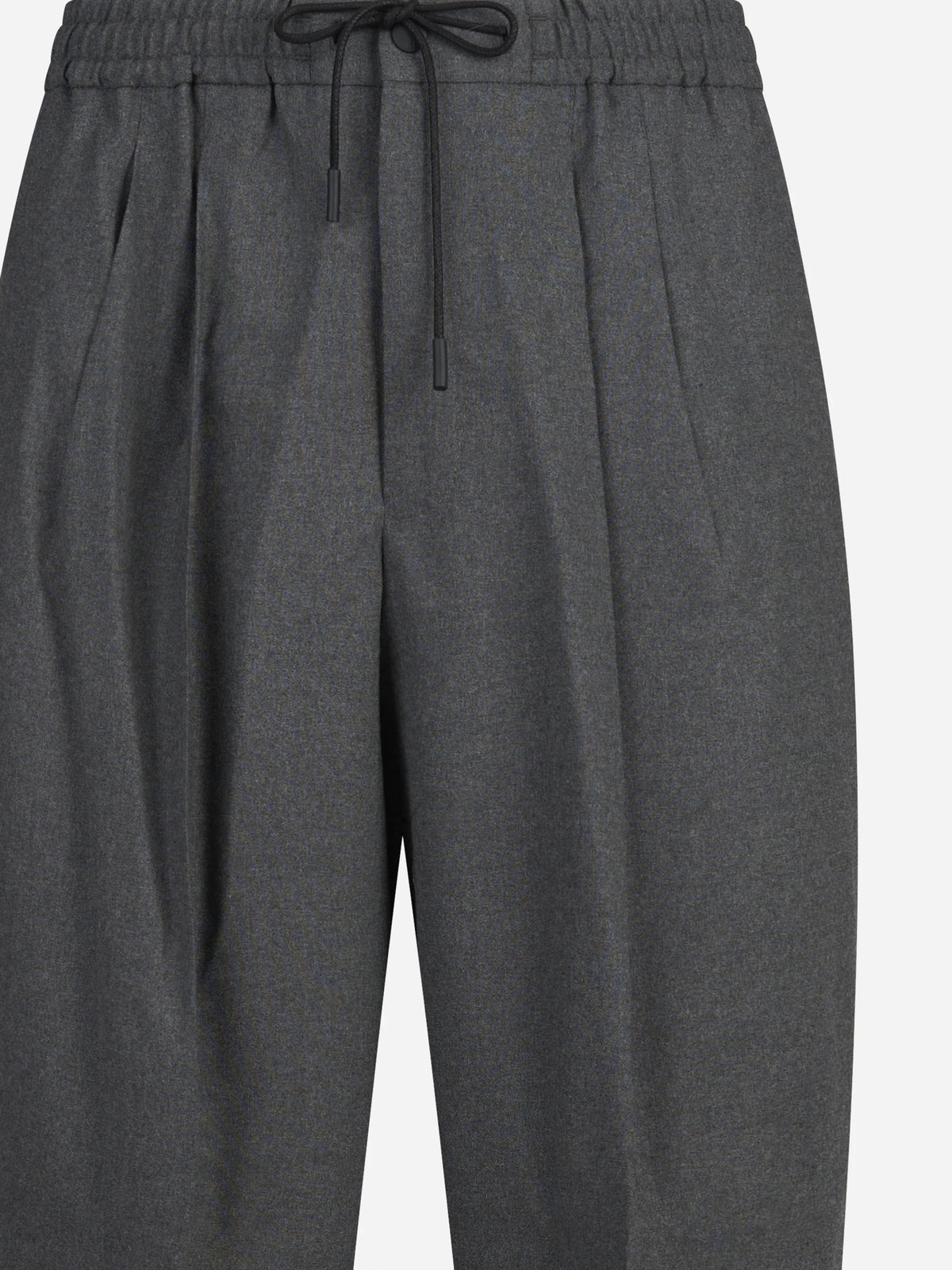 Pantaloni Wide Active in tela stretch grigi - dettaglio del prodotto