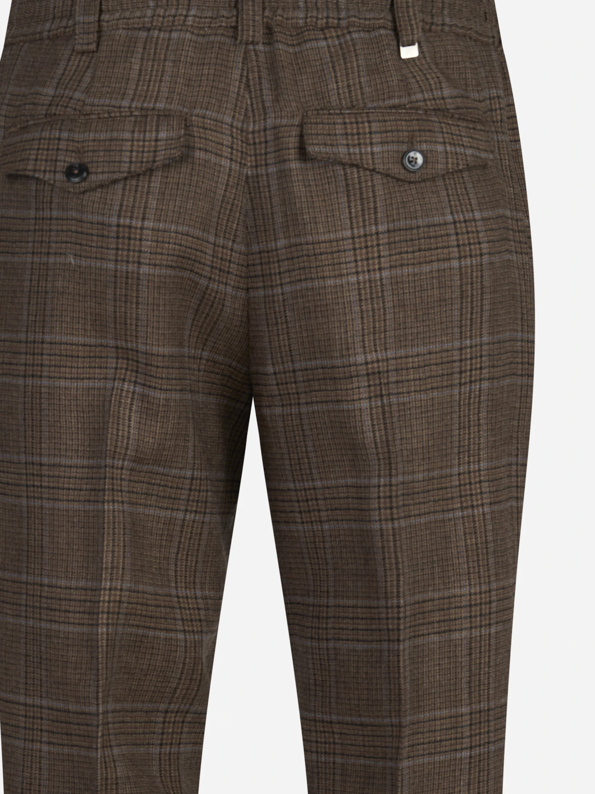 Pantaloni The Rebel in lana vergine marroni - dettaglio del prodotto