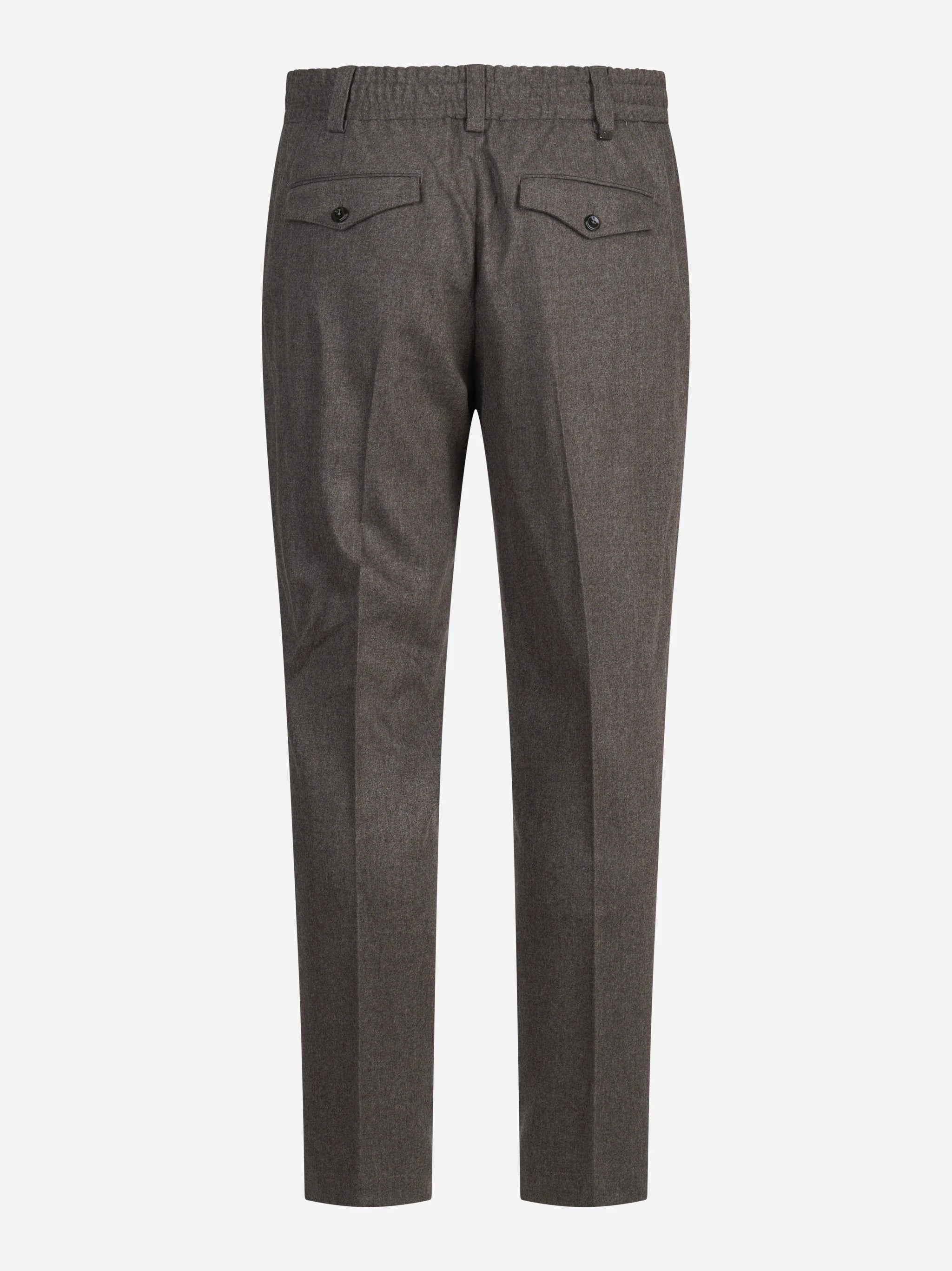 Pantalone flanella garzata The Rebel marrone - vista posteriore