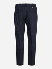 Pantalone flanella garzata The Rebel blu - vista posteriore