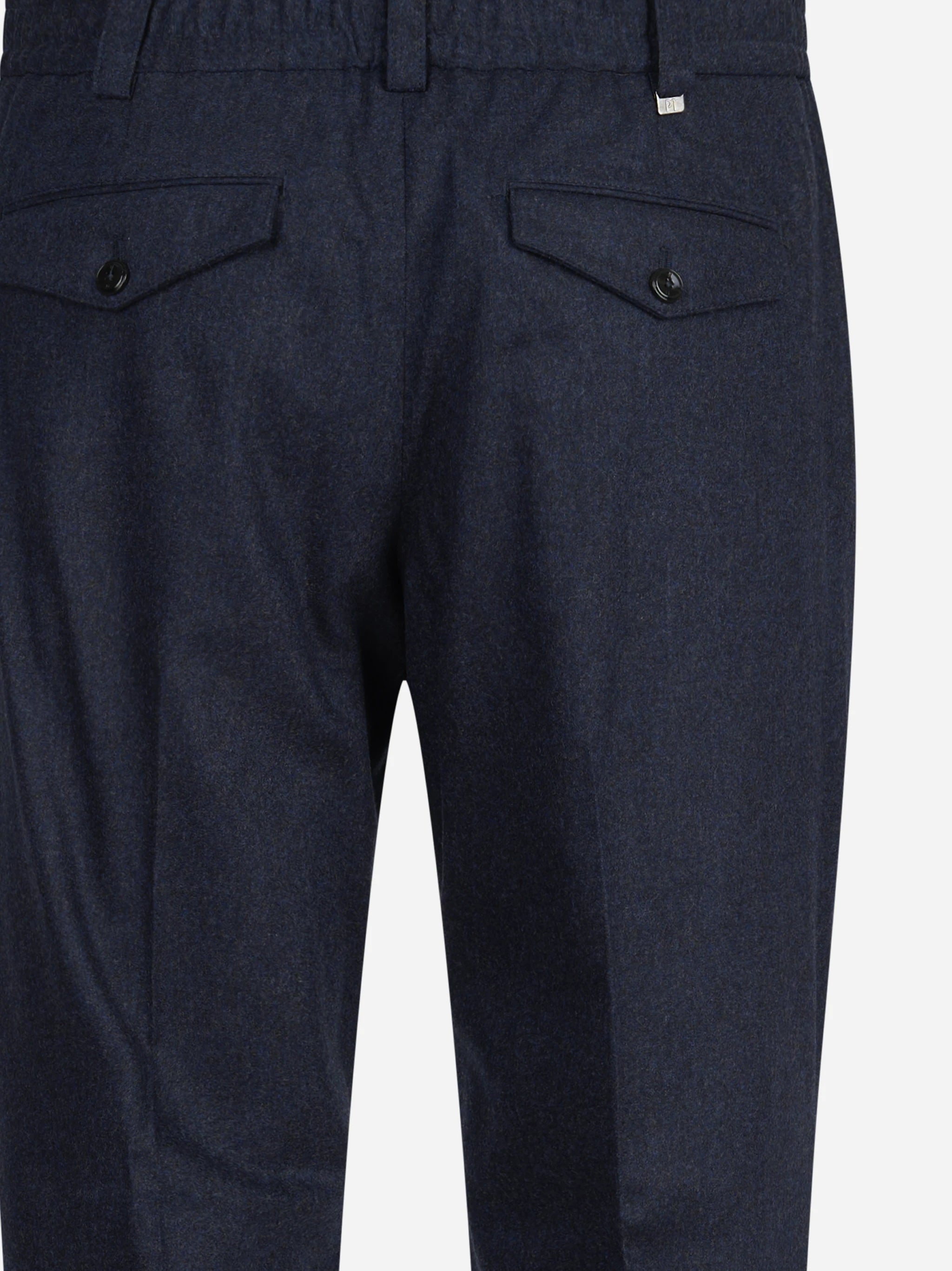 Pantalone flanella garzata The Rebel blu - vista laterale e dettagli