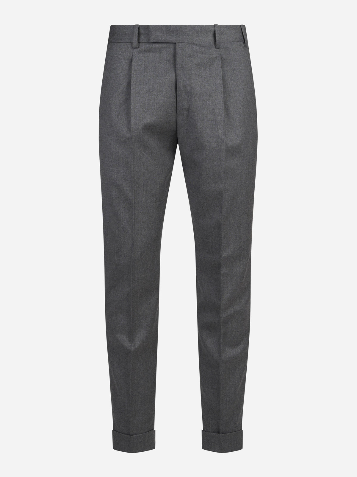 Pantaloni Rebel in flanella stretch grigi - vista frontale