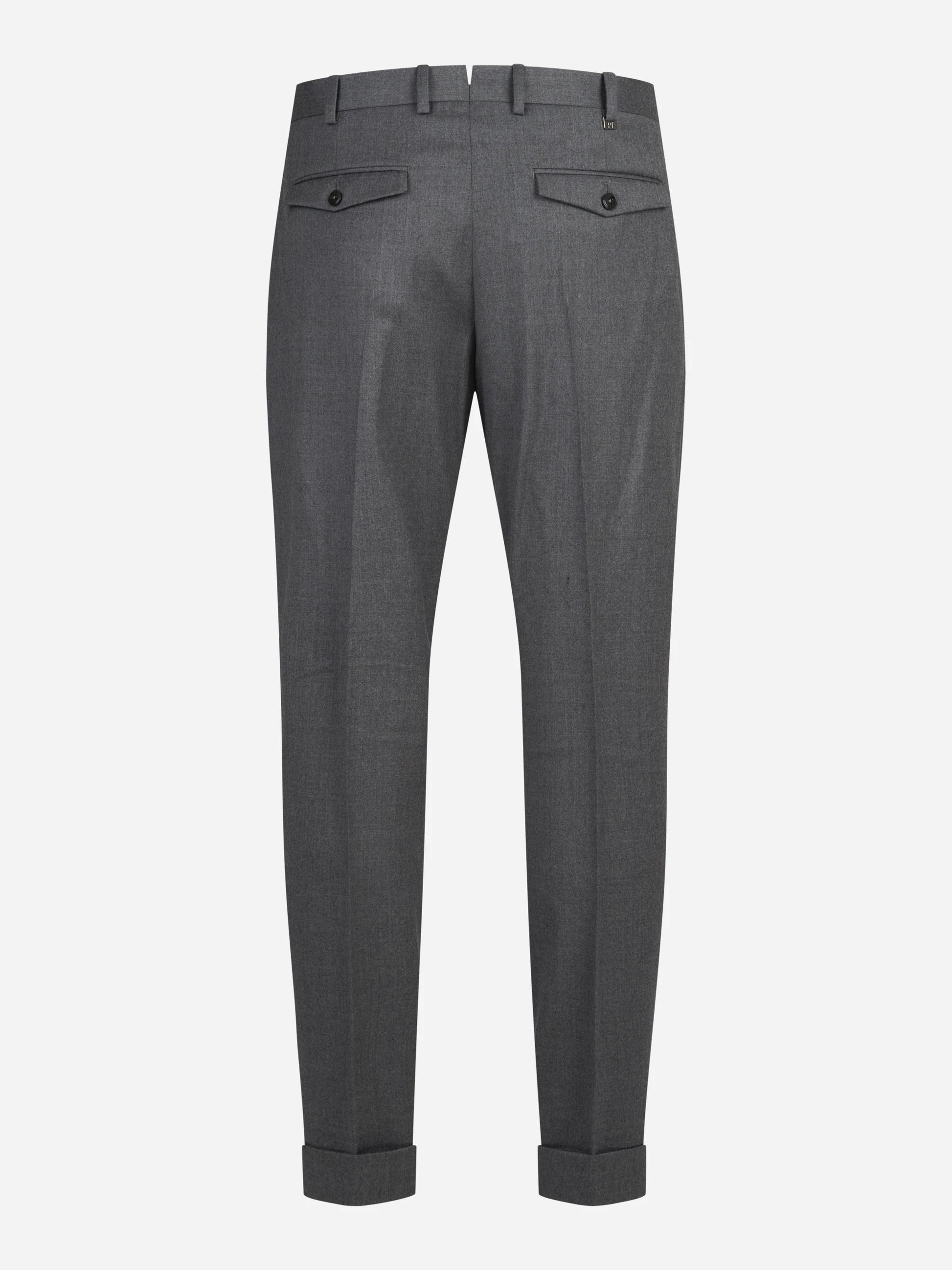 Pantaloni Rebel in flanella stretch grigi - vista posteriore
