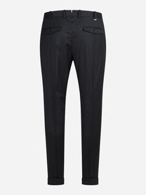 Pantalone in flanella stretch Rebel grigio - vista posteriore