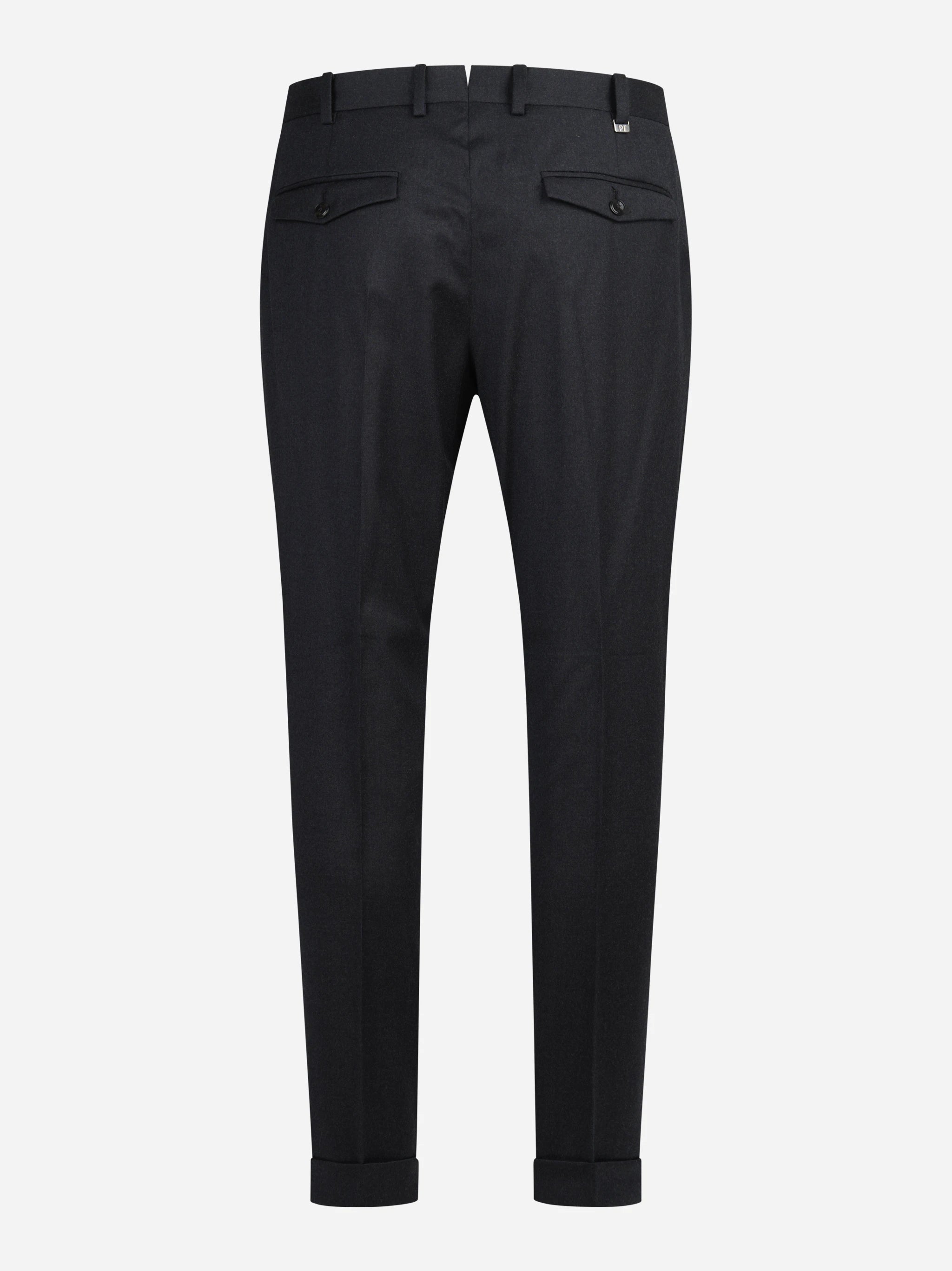 Pantalone in flanella stretch Rebel grigio - vista posteriore