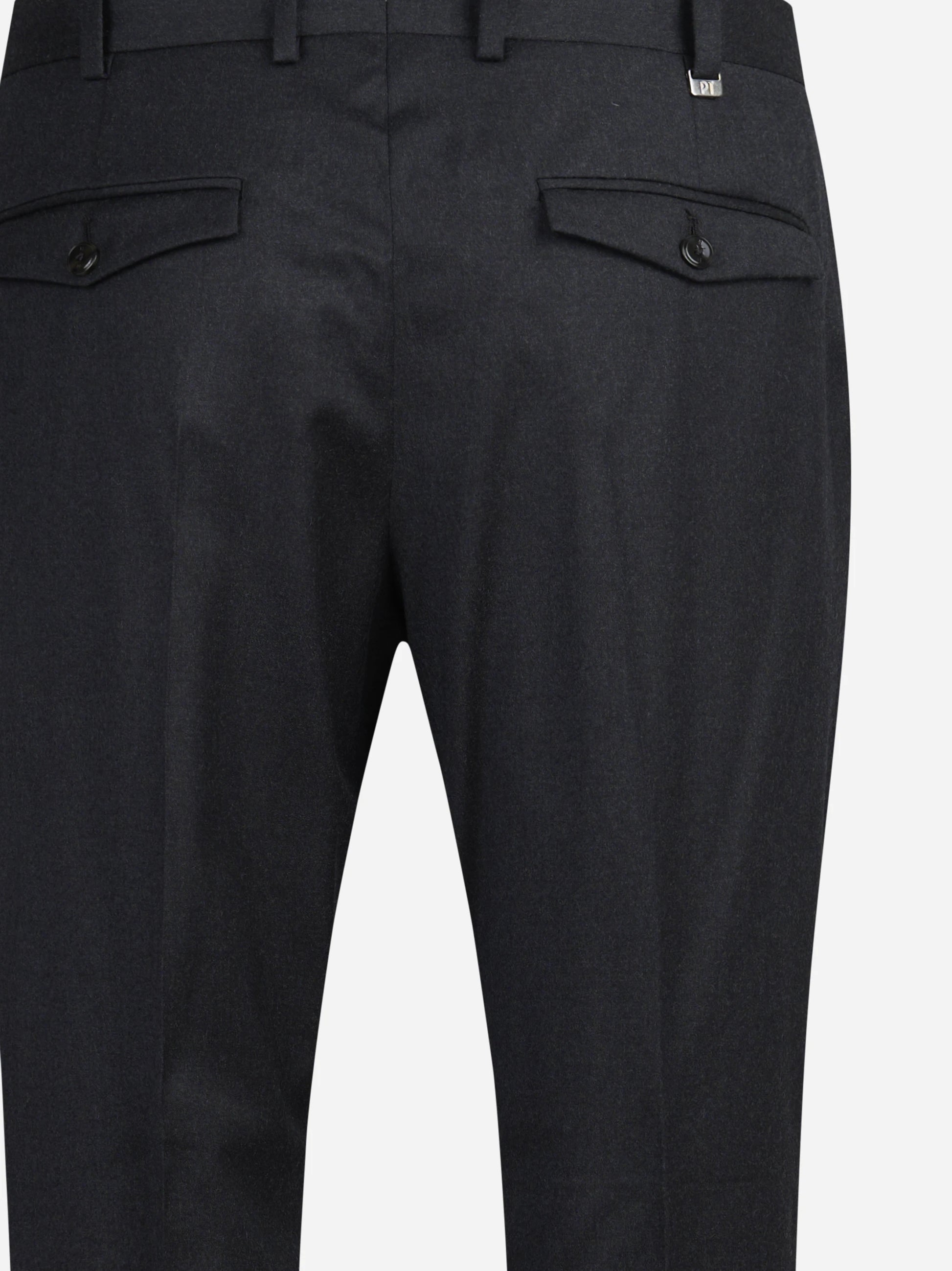 Pantalone in flanella stretch Rebel grigio - dettaglio del retro