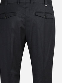 Pantalone in flanella stretch Rebel grigio - dettaglio del retro