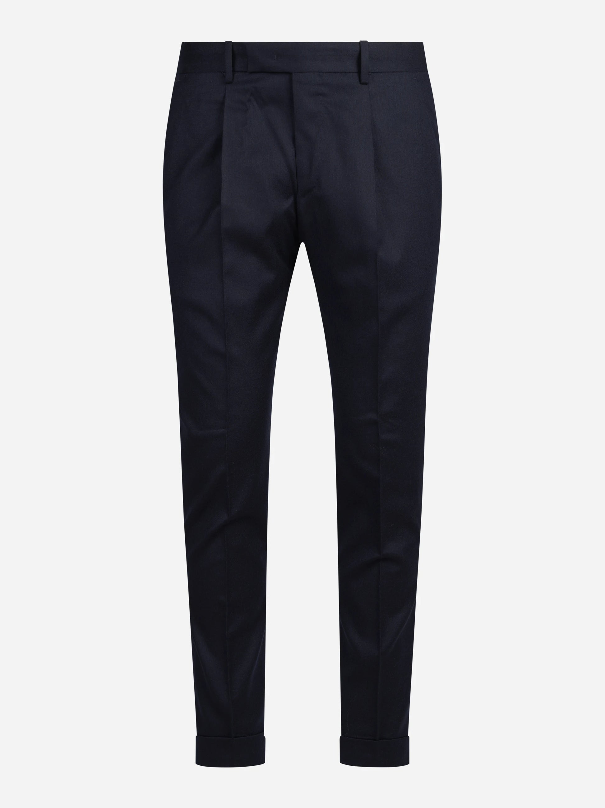 Pantalone in flanella stretch Rebel blu - vista frontale