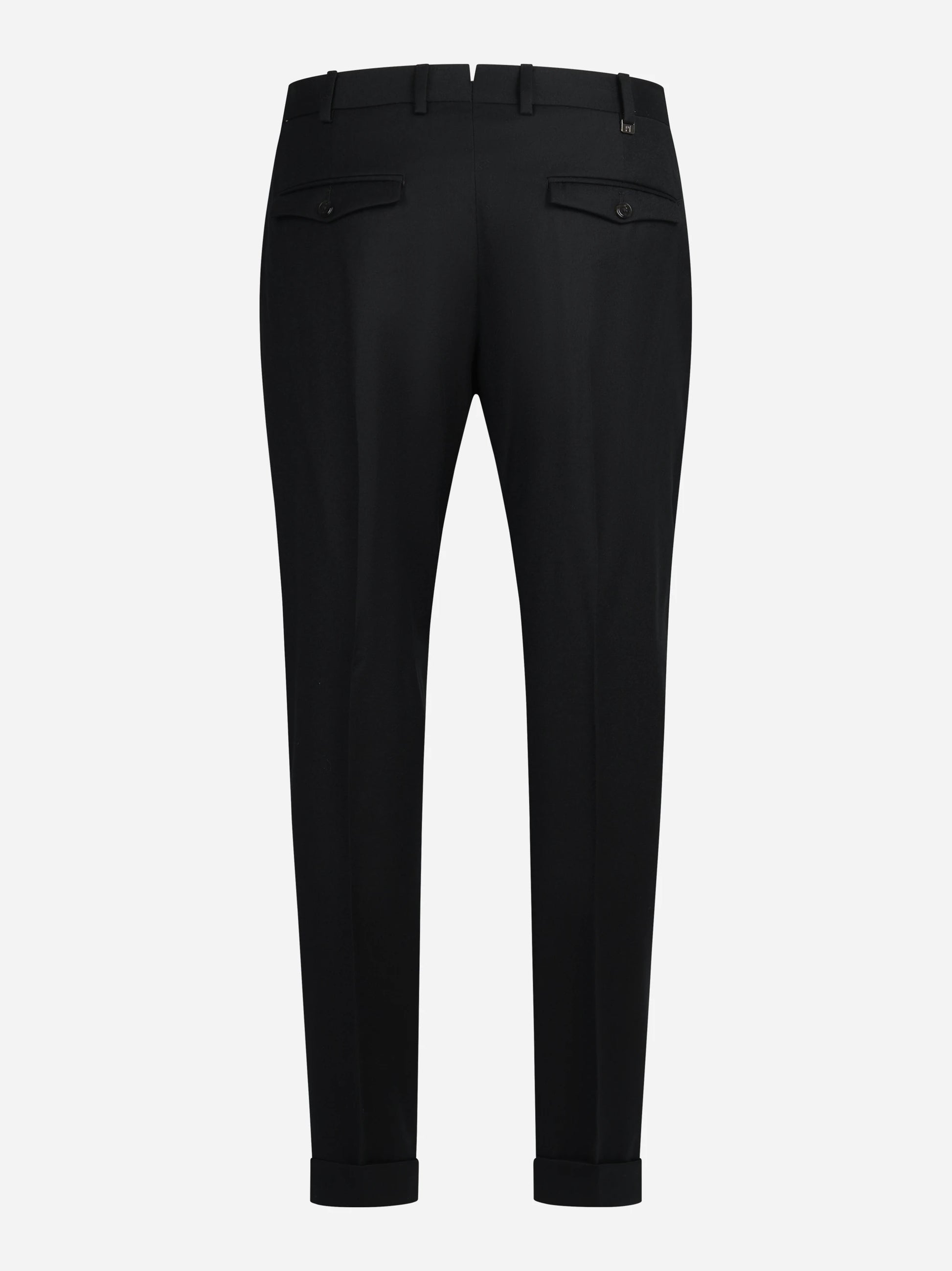 Pantalone in flanella stretch Rebel nero - vista posteriore