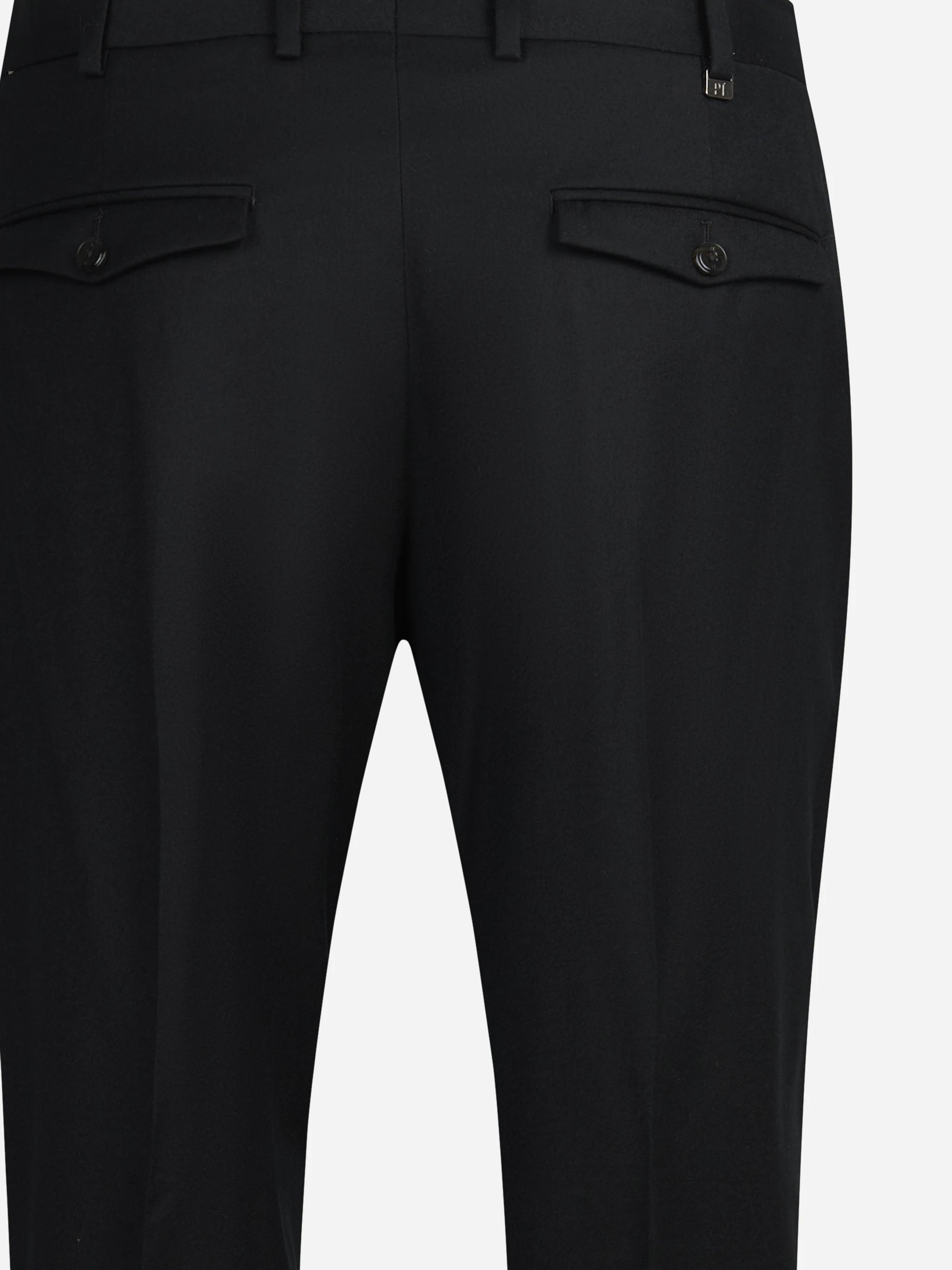 Pantalone in flanella stretch Rebel nero - dettaglio del retro
