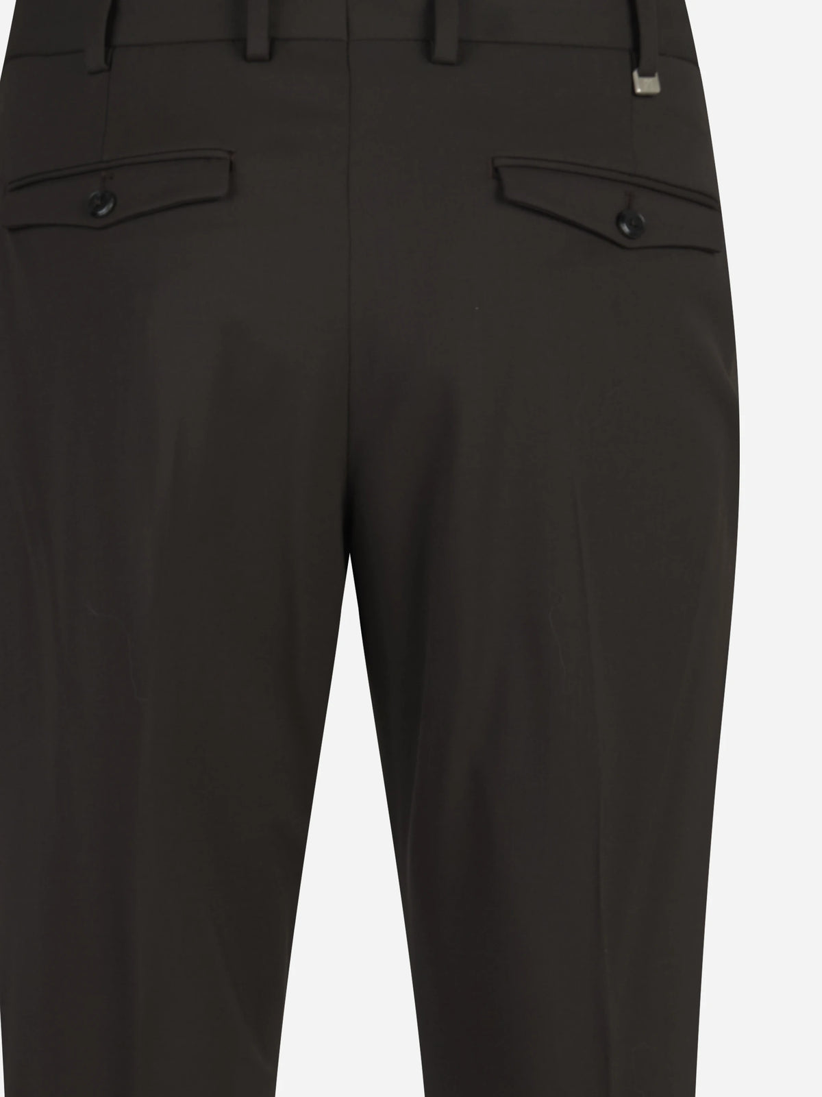 Pantalone Rebel in lana stretch testa di moro - vista posteriore