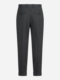 Pantalone bi-stretch Rebel grigio - vista posteriore