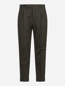 Pantalone bi-stretch Rebel verde - vista frontale