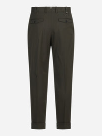 Pantalone bi-stretch Rebel verde - vista posteriore