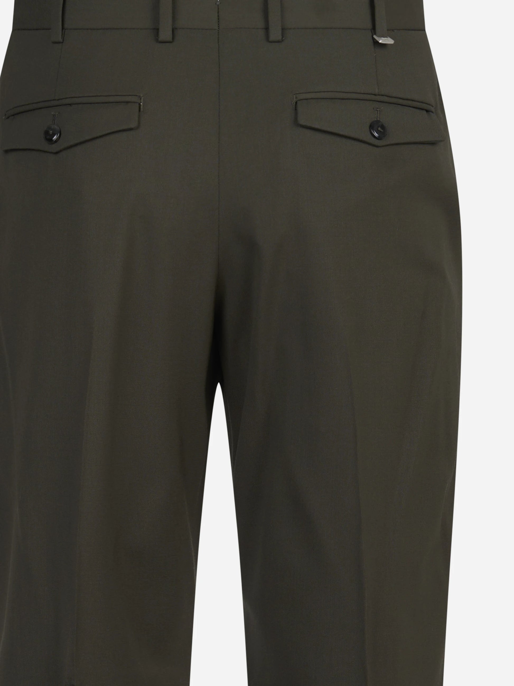 Pantalone bi-stretch Rebel verde - vista laterale e dettagli