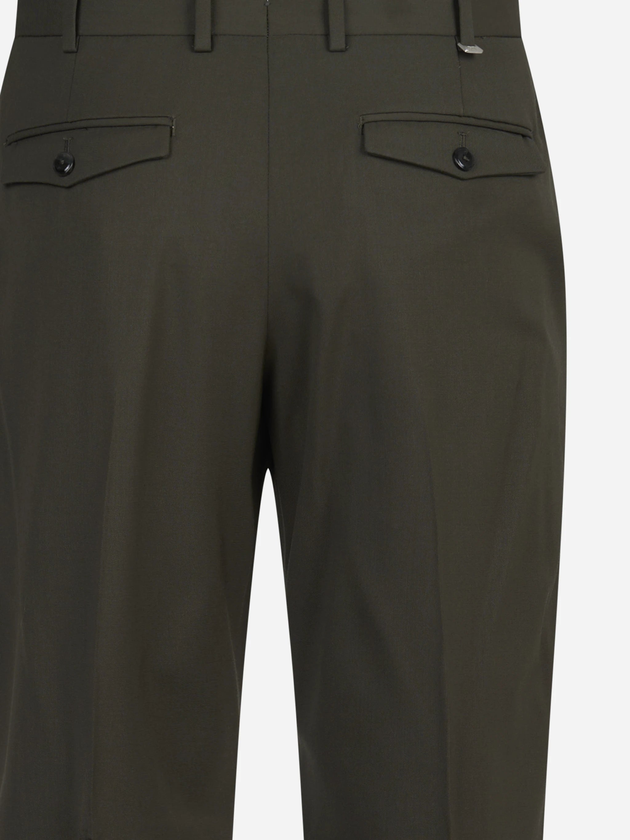 Pantalone bi-stretch Rebel verde - vista laterale e dettagli