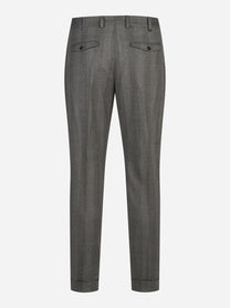 Pantalone Rebel in lana stretch marrone - dettaglio del prodotto