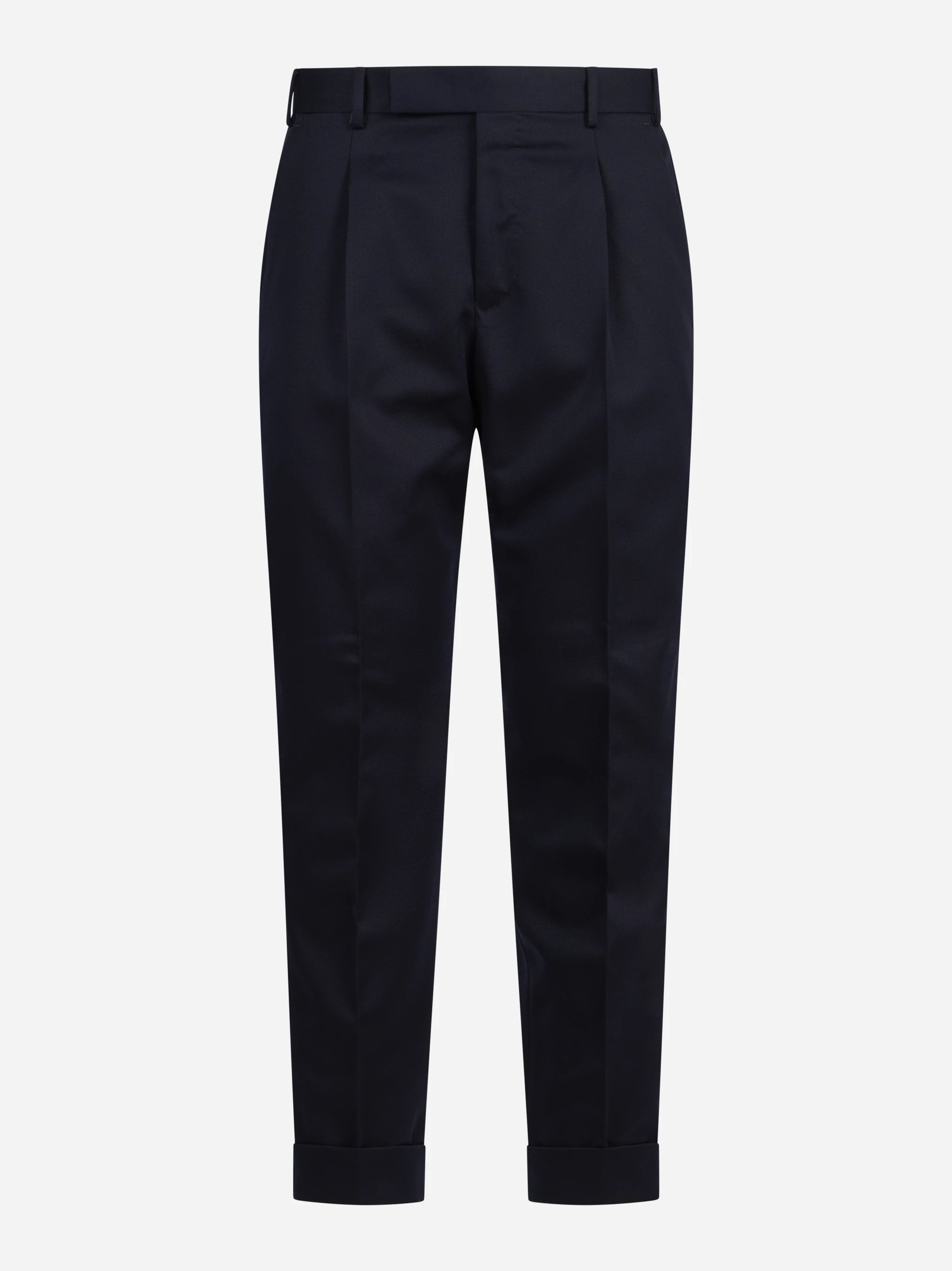 Pantalone drill di lana Rebel blu - vista frontale