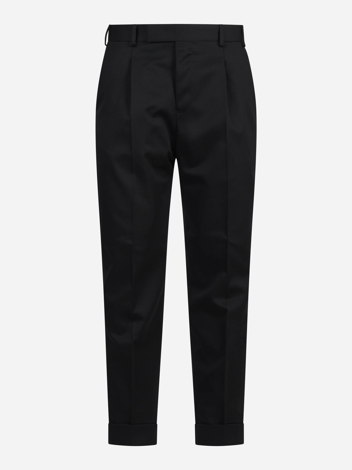 Pantalone drill di lana Rebel nero - vista frontale
