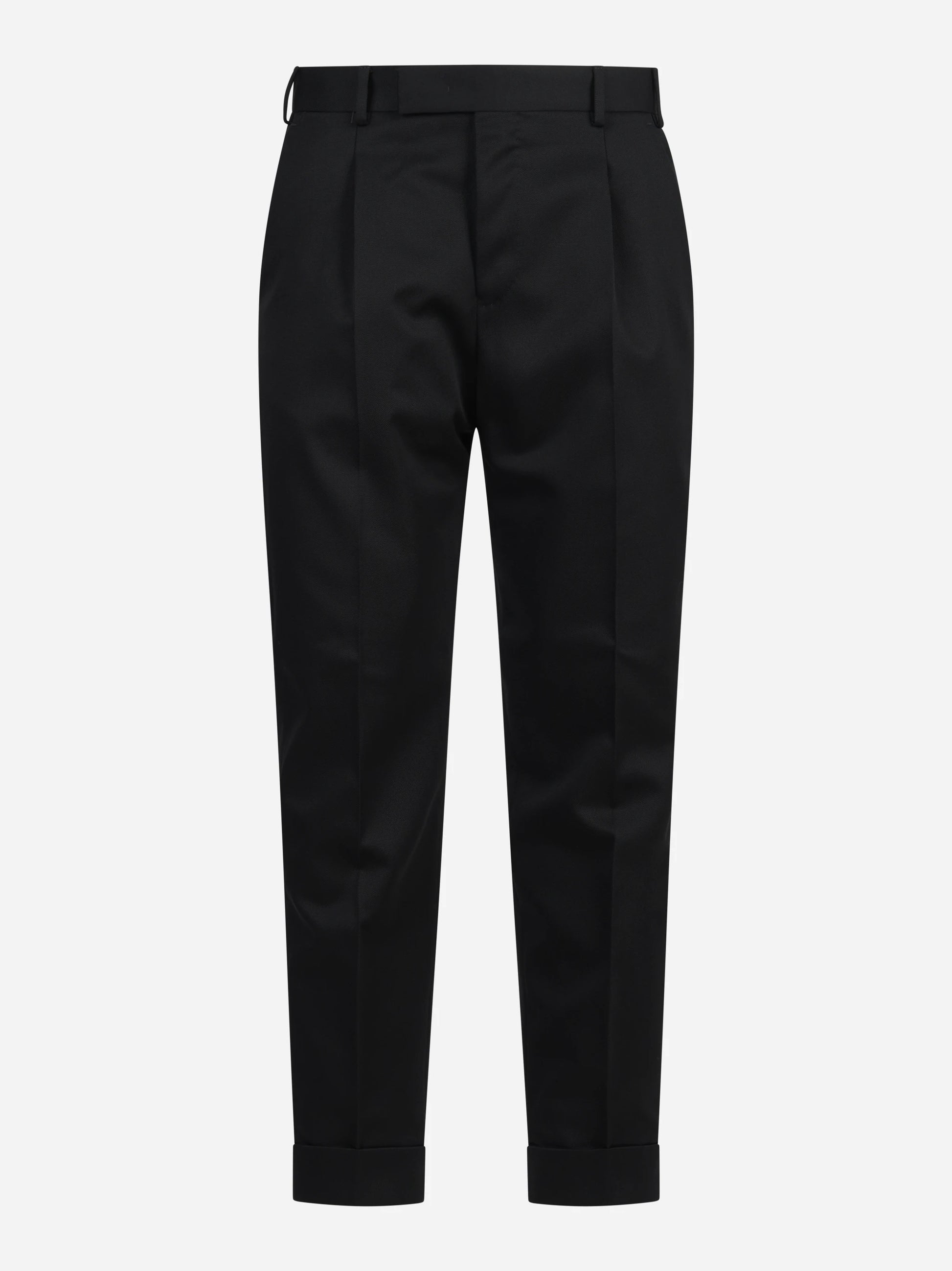 Pantalone drill di lana Rebel nero - vista frontale