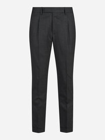 Pantalone Rebel in lana stretch grigio - vista frontale