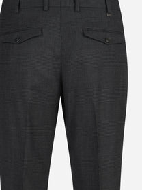 Pantalone Rebel in lana stretch grigio - vista posteriore