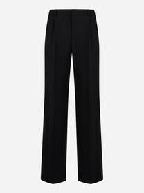 Pantaloni PT Torino Lola in lana stretch nera, vista frontale