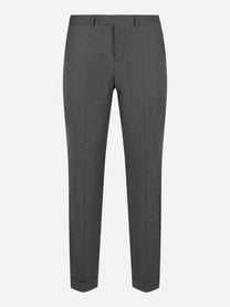 PT TORINO Pantalone Master slim fit in lana stretch in grigio - fronte