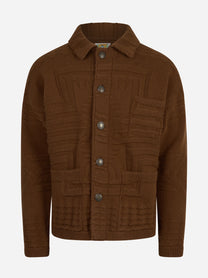 Overshirt in maglia Mexico terra RAKKÌ - vista frontale