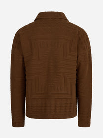 Overshirt in maglia Mexico terra RAKKÌ - vista posteriore